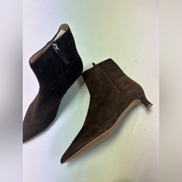 Everlane The Editor Boot Size 6 New Chocolate Brown Italian Suede - Picture 6 of 7